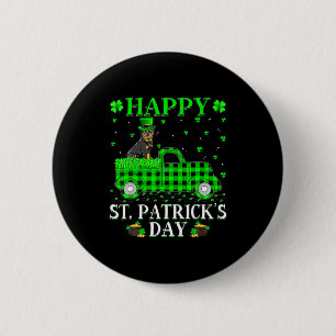 Happy St Patricks Day And Shamrock T Shirt 2 Inch Round Button