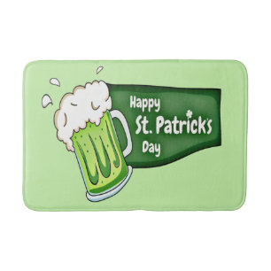 Happy St. Patricks Day Beer Bath Mat