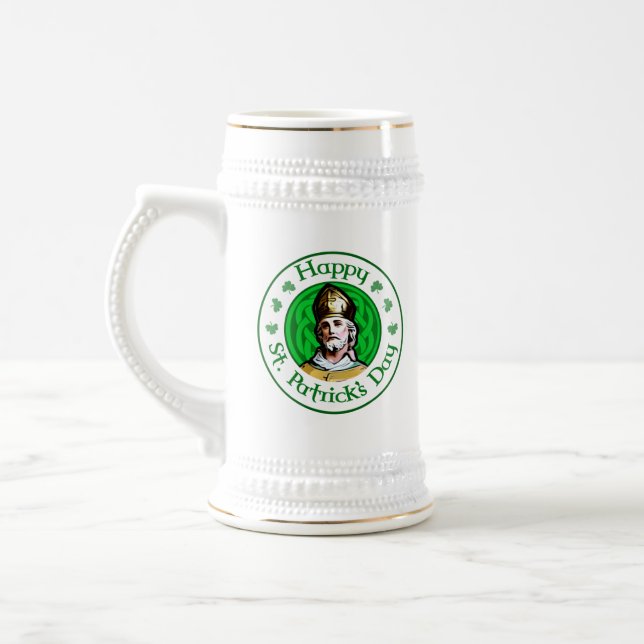Happy St. Patrick's Day Beer Stein (Left)