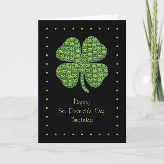 Happy St Patrick s Day Birthday Card Zazzle ca