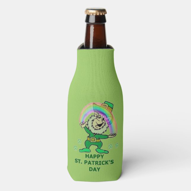 HAPPY ST. PATRICK'S DAY BOTTLE COOLER (Bottle Front)