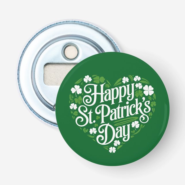 Happy St Patrick's Day  Bottle Opener (Front)