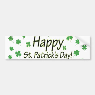 Happy St Patricks Day Bumper Sticker