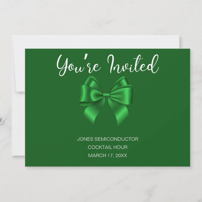 Happy St Patricks Day Business Party  Announcement (Front)