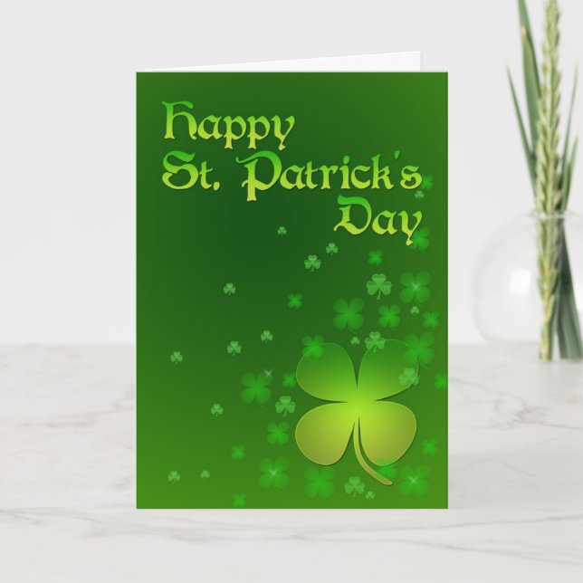 Happy St Patrick's day card (Front)