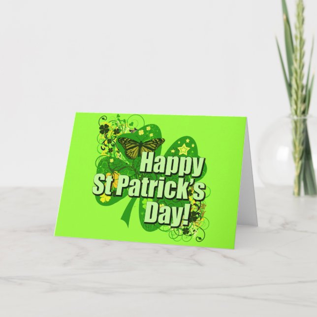 Happy St. Patrick's Day Card (Front)