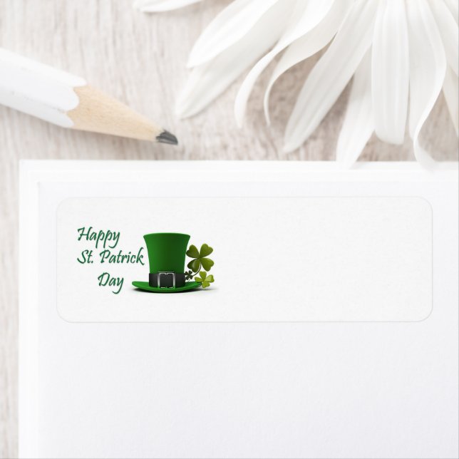 Happy St. Patrick's Day casquette adresse de retou (En situation)