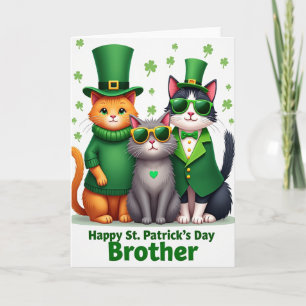 Happy St Patricks Day Cats Card
