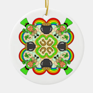 Happy St Patrick's Day  Ceramic Ornament