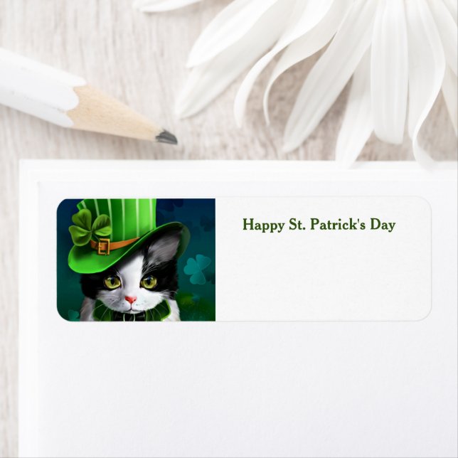 Happy St. Patrick's Day Chat étiquette d'adresse d (En situation)