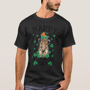 Happy St Patricks Day Chicken Funny Farmer Animals T-Shirt