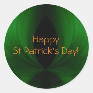 Happy St Patrick's Day Classic Round Sticker