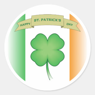 Happy St. Patrick's Day Classic Round Sticker