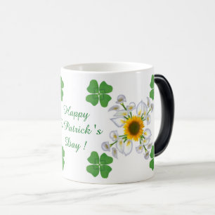 Happy St. Patrick's Day ! Clover with Calla Magic Mug