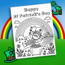 Happy St Patrick's Day | Colouring Page