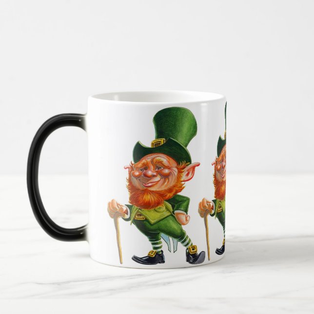 HAPPY ST.PATRICK'S DAY CUTE LEPRECHAUN MAGIC MUG (Left)
