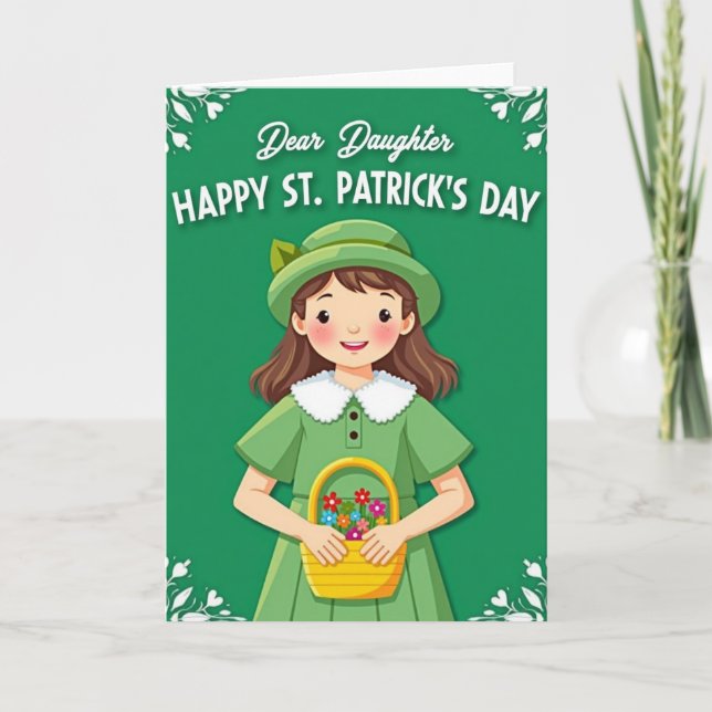 Happy St Patricks Day Daughter Card (Front)