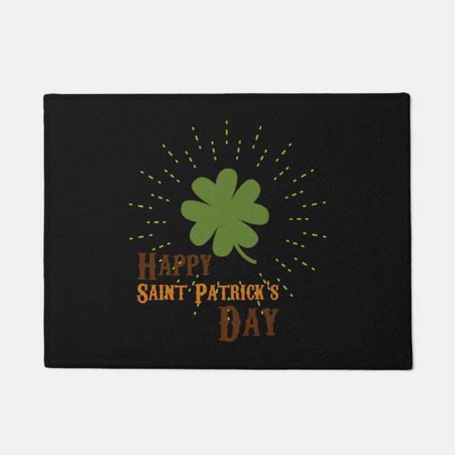 Happy St Patricks Day  Doormat (Front)