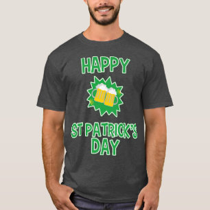 Happy St Patrick's Day Drinking Beer Celebrate T-Shirt