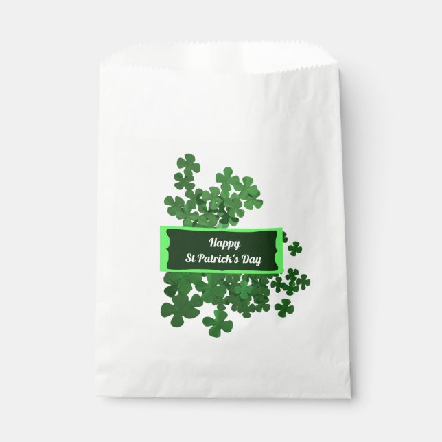 Happy St Patrick's Day Favour Bag (Front)