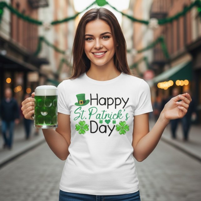 Happy St. Patrick's Day Festive Holiday T-Shirt (Happy St. Patrick's Day Festive Holiday T-Shirt)