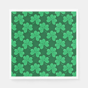 Happy St. Patrick's Day festive shamrocks Napkin