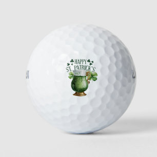 Happy St. Patrick's Day for Golfer  Golf Balls