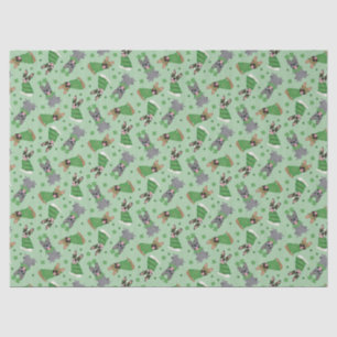 Happy St Patricks Day French Bulldogs Tissue Paper