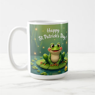 Happy St. Patrick's Day Frog Mug