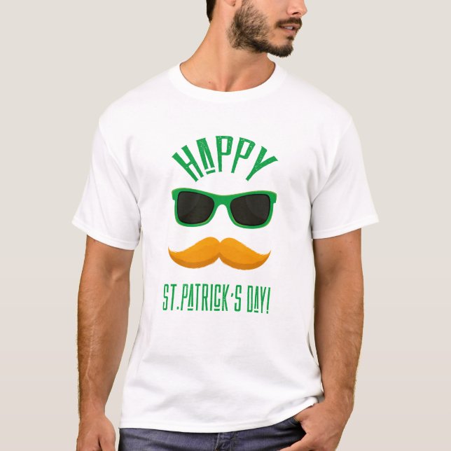 Happy St. Patrick's Day Funny Men T - Shirt (Front)