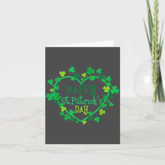 Happy St. Patrick's Day Funny Saint Patrick Irish  Card (Front)