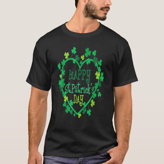 Happy St Patrick's Day Funny Saint Patrick Irish G T-Shirt (Front)