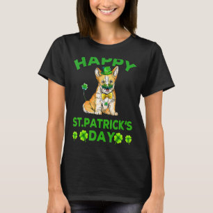 Happy St Patrick's Day Funy Saint Patricks Corgi D T-Shirt