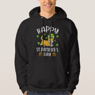 Happy St  Patrick's Day Funy Saint Patricks Corgi  Hoodie