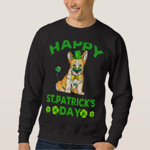 Happy St Patrick's Day Funy Saint Patricks Corgi Sweatshirt