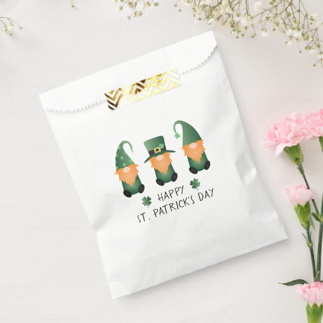 Happy St Patricks Day Gnomes Green Orange Favour Bag (Sealed)