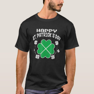 Happy St Patrick's Day Go Lucky Irish Shamrock Gif T-Shirt