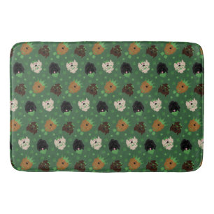 Happy St Patricks Day Goldendoodle Dogs Bath Mat