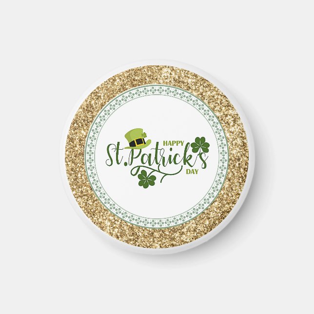 Happy St. Patrick's Day, holiday design, Magnet (Front)