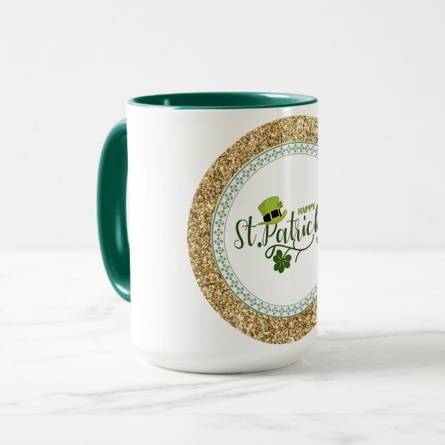 Happy St. Patrick's Day, holiday design, Mug (Front Left)