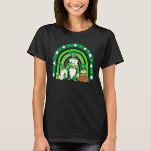 Happy St Patricks Day Irish Gnome Drinking Lucky S T-Shirt
