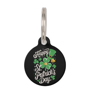Happy St Patrick's Day Irish Heritage St Patty's  Pet Tag