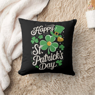 Happy St Patrick's Day Irish Heritage St Patty's  Throw Pillow