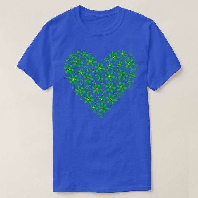HAPPY ST PATRICKS DAY Irish Holiday Irish flower h T-Shirt (Design Front)