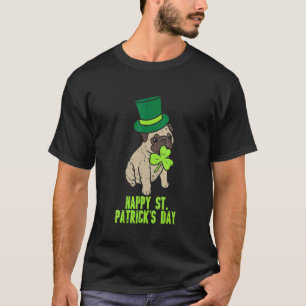 Happy St Patricks Day Irish Pug Dog Cute Saint Pad T-Shirt