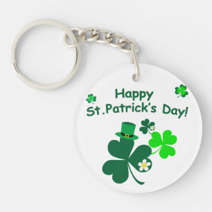 Happy St. Patrick's Day Keychain