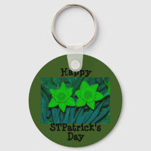 Happy ST Patrick's Day Keychain