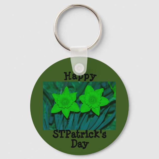 Happy ST Patrick's Day Keychain (Front)