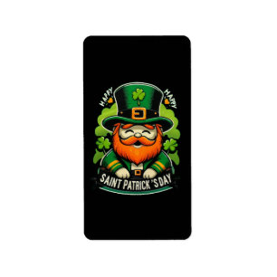 Happy St Patricks Day Label