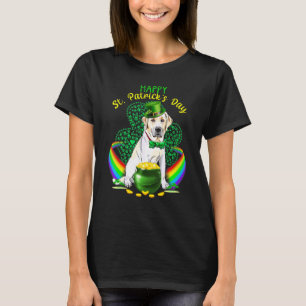 Happy St Patricks Day Labrador Leprechaun Hat Sham T-Shirt
